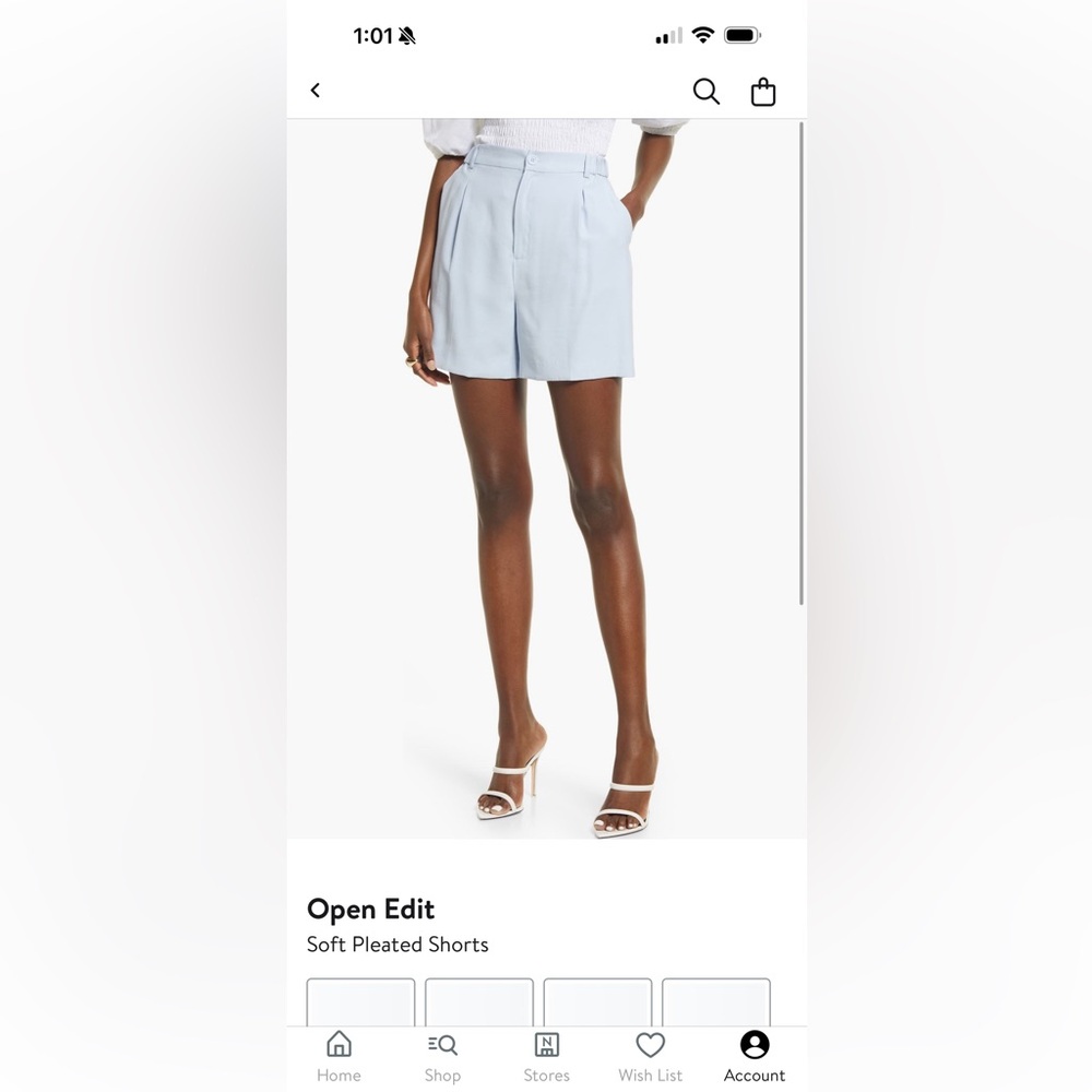 Trouser Pleated Short
